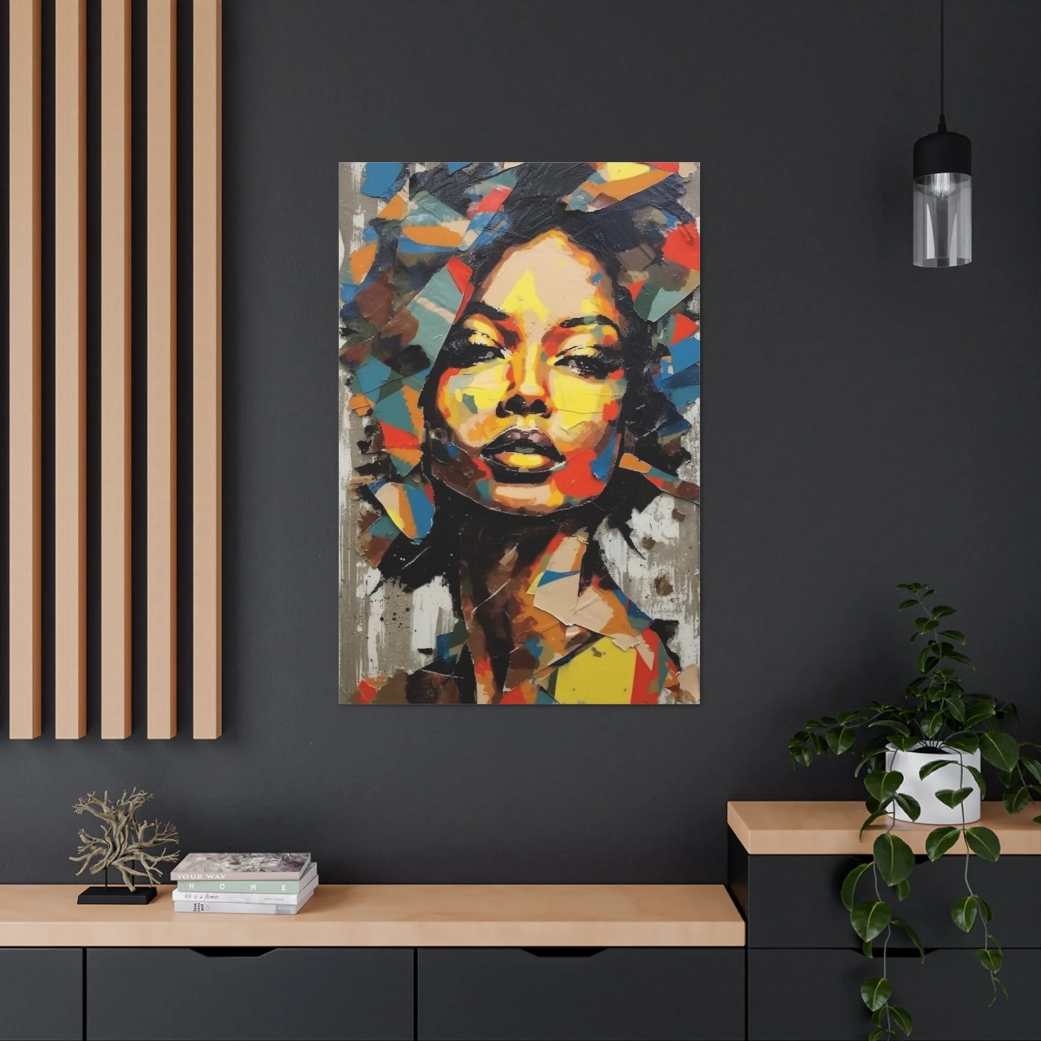 Vibrant Essence: An Abstract Celebration of Black Women