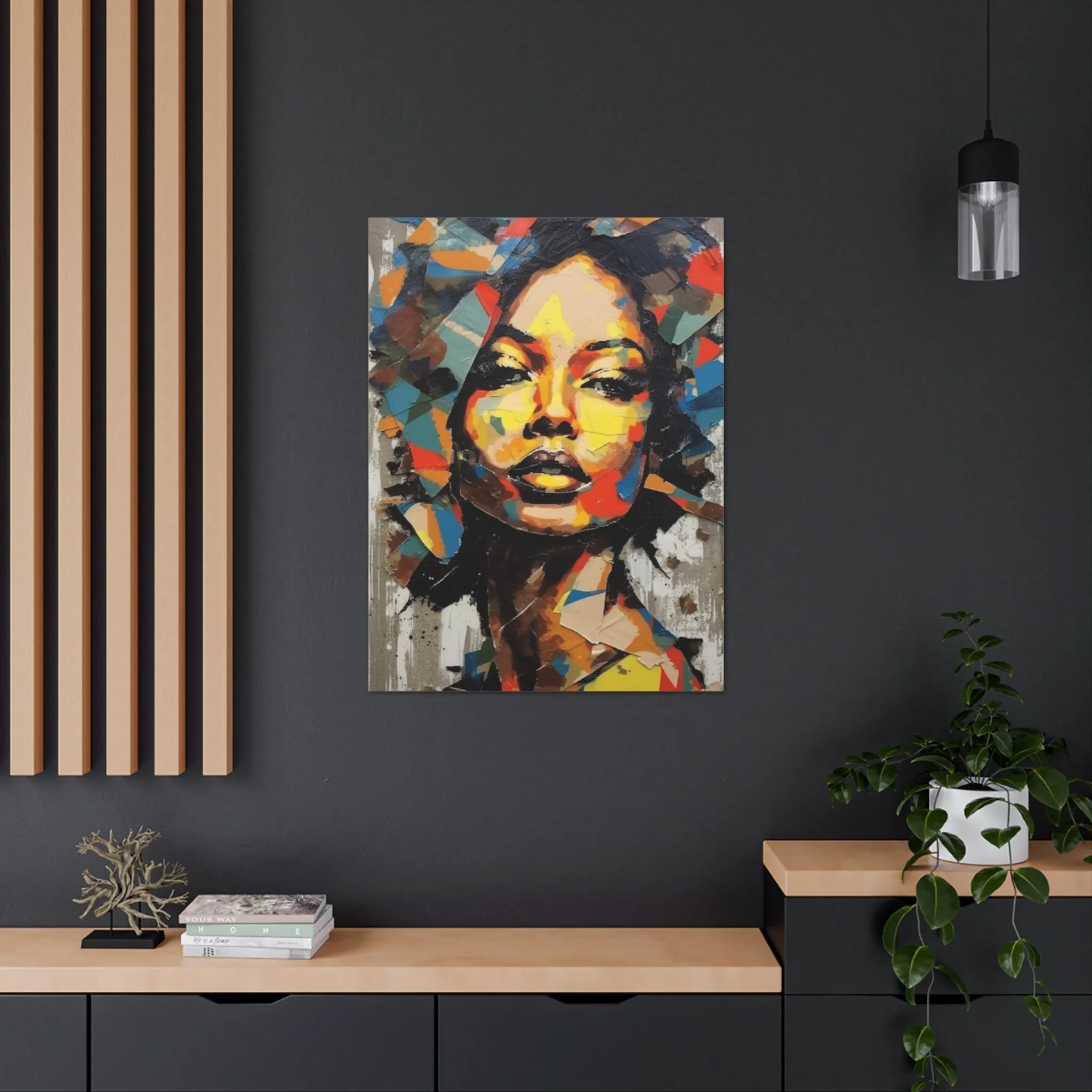 Vibrant Essence: An Abstract Celebration of Black Women