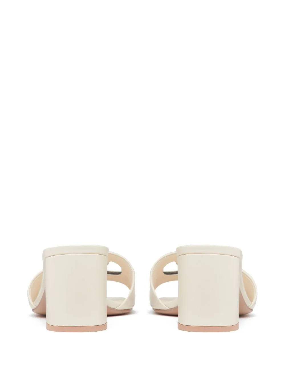 Vlogo cut-out leather mules