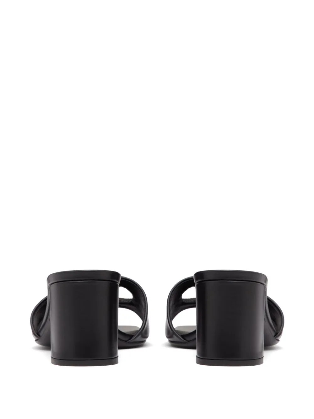 Vlogo cut-out leather mules