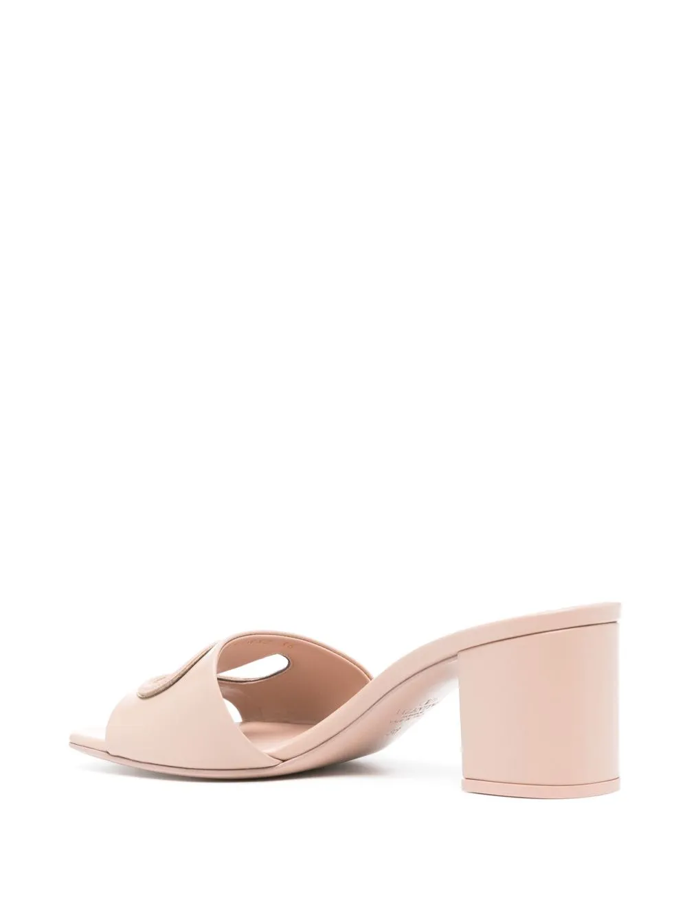 Vlogo cut-out leather mules
