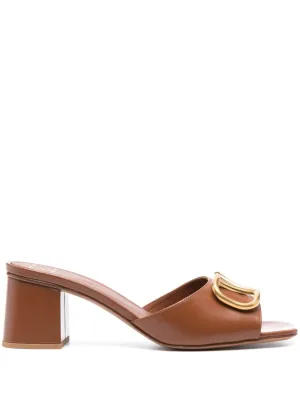 Vlogo signature leather mules