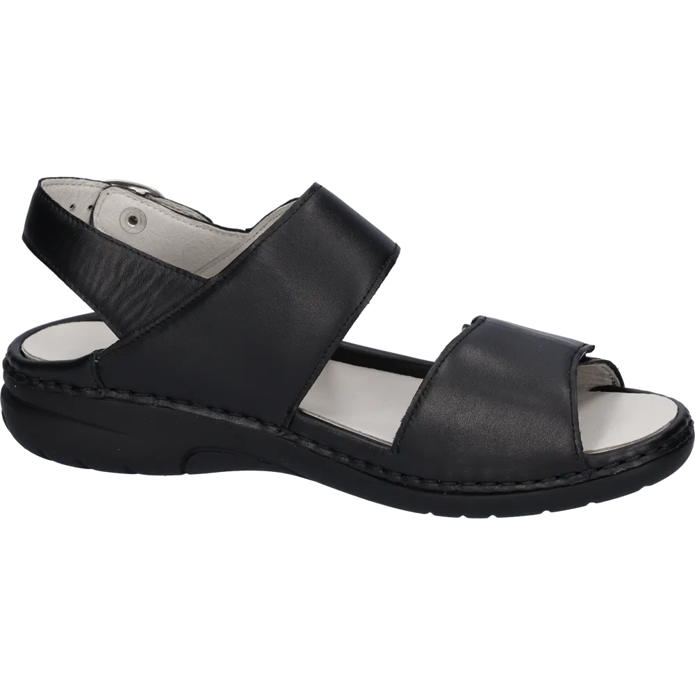 Waldlaufer Gunna (Flower) Black Sandals