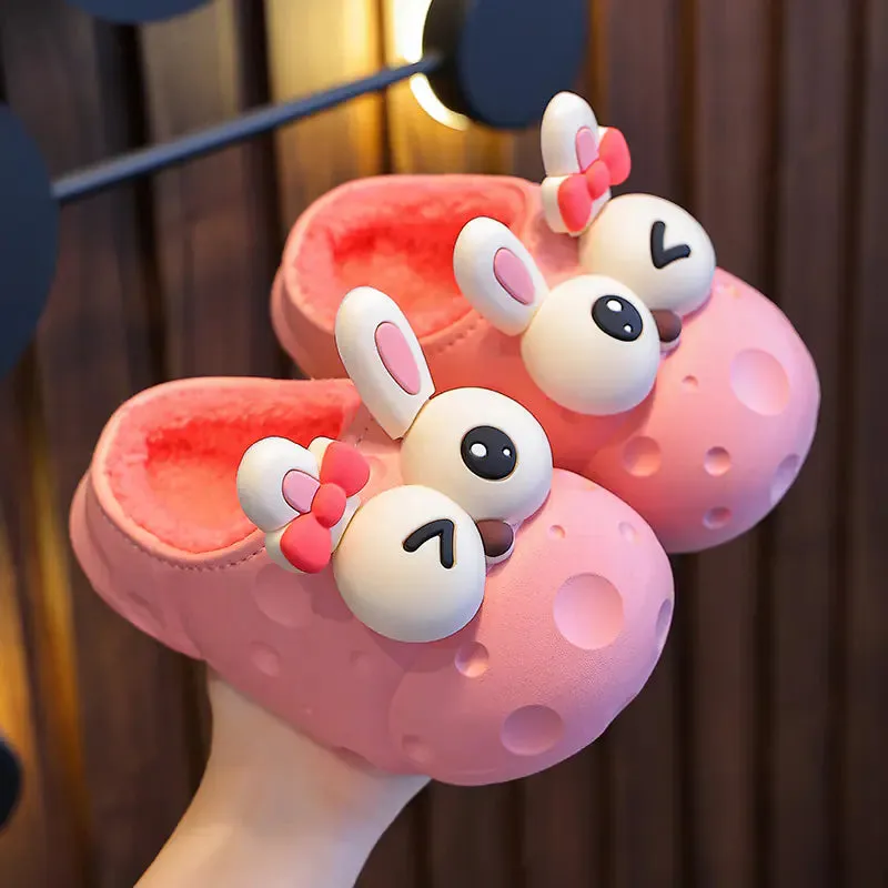 Warm Velvet Cotton Slippers for Boys and Girls