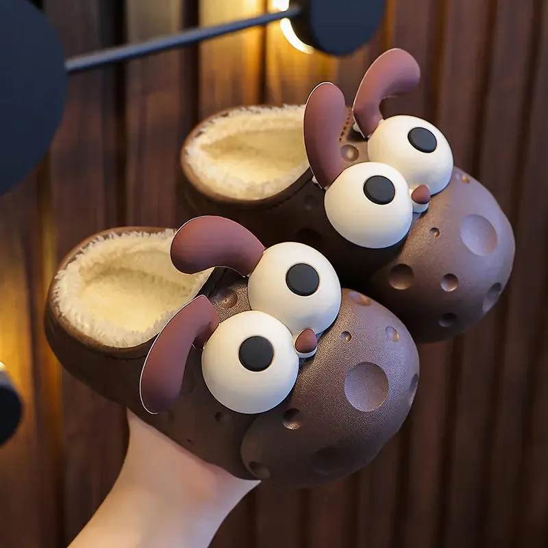 Warm Velvet Cotton Slippers for Boys and Girls
