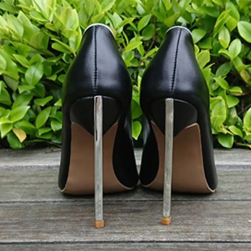 Woman High Heels Stilettos Shoes Women Pumps Peep Open Toe Women Sandals 12CM PU Leather Wedding Shoes Big Size