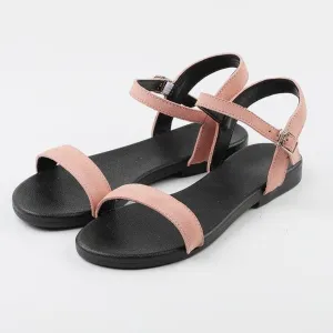 Women Flat Sandals Genuine Cow Suede  New Ladies New Flat Sandal