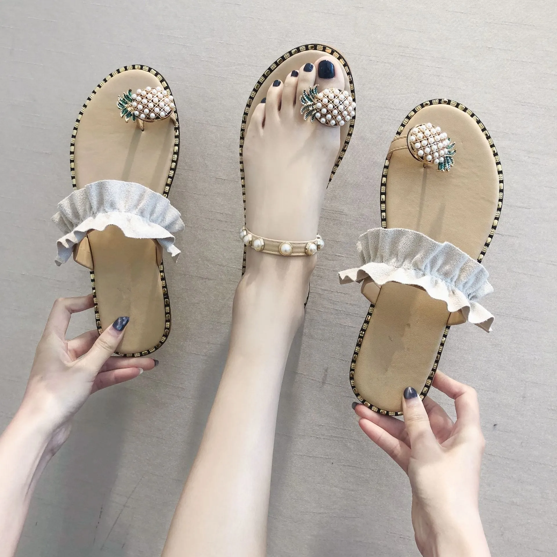 Women Sandals Flip Flops Slippers Flats Shoes