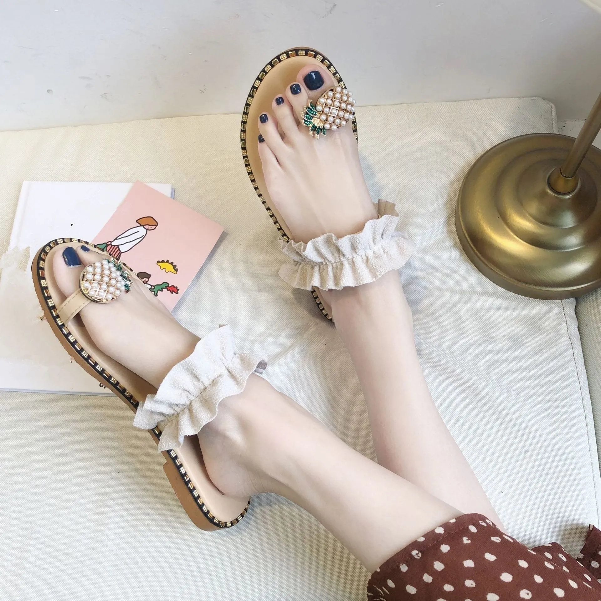 Women Sandals Flip Flops Slippers Flats Shoes