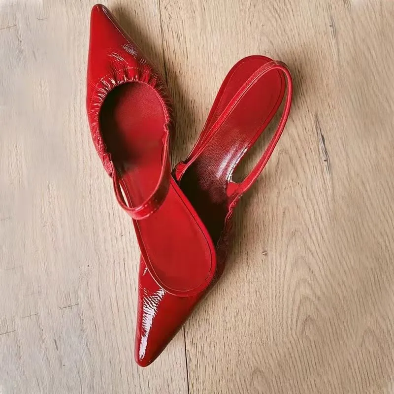 Women sandals heels  pointy head shoes ladies