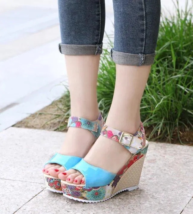 Women Sandals Summer Platform Wedges Casual Shoes