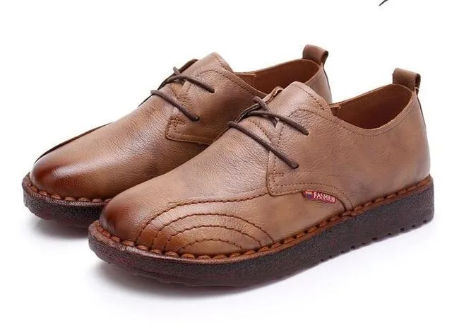 Women Shoes Casual Work Driving Shoes Women Flats Genuine Leather Flat shoe