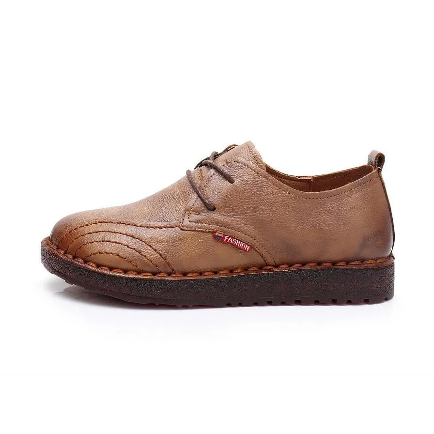 Women Shoes Casual Work Driving Shoes Women Flats Genuine Leather Flat shoe
