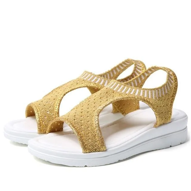 Women  Shoes Peep Toe Casual Flat Sandals