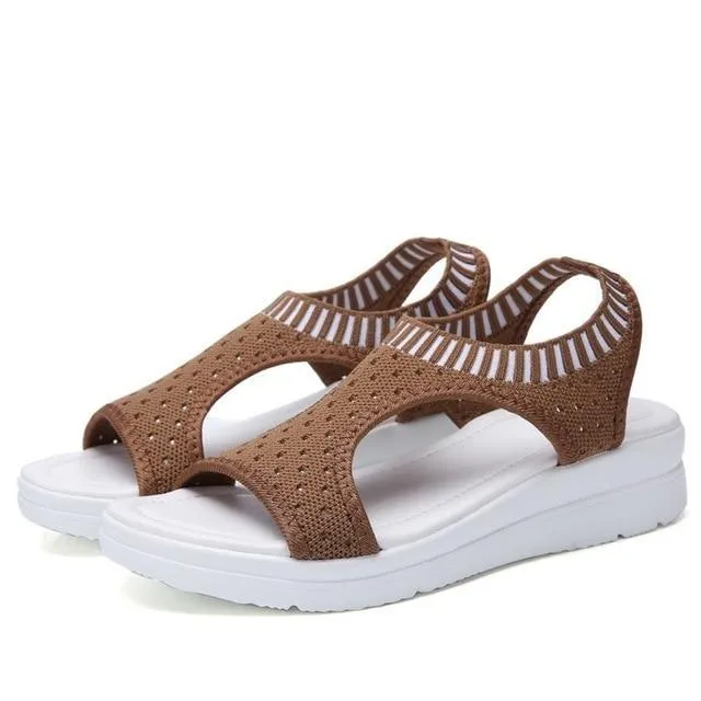 Women  Shoes Peep Toe Casual Flat Sandals