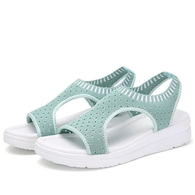 Women  Shoes Peep Toe Casual Flat Sandals
