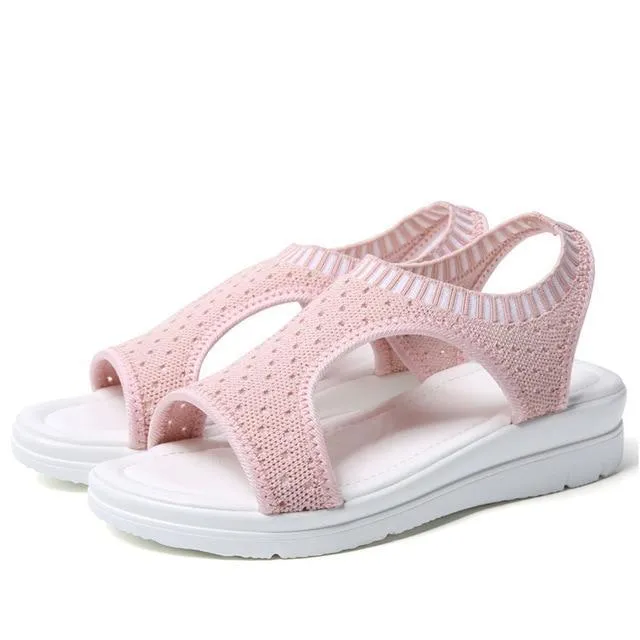 Women  Shoes Peep Toe Casual Flat Sandals