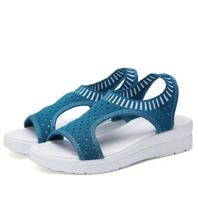 Women  Shoes Peep Toe Casual Flat Sandals