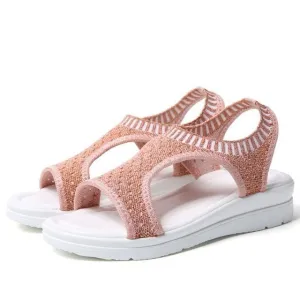 Women  Shoes Peep Toe Casual Flat Sandals