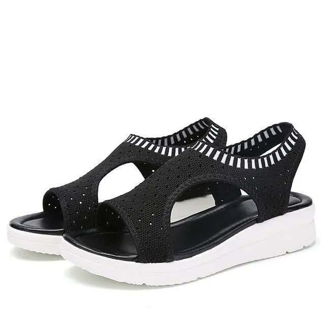 Women  Shoes Peep Toe Casual Flat Sandals