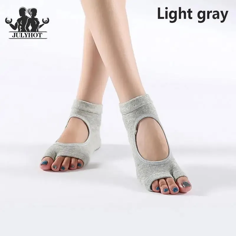 Women's Anti-Slip Yoga Socks with Grips and Straps