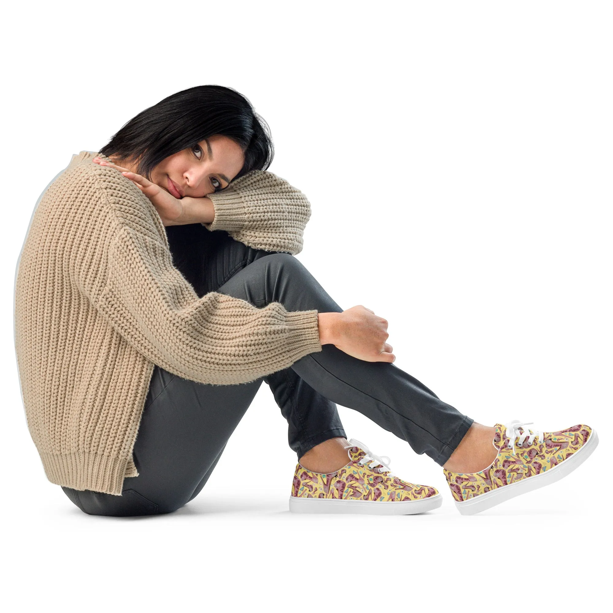 Women’s lace-up canvas shoes 'Tea Party'