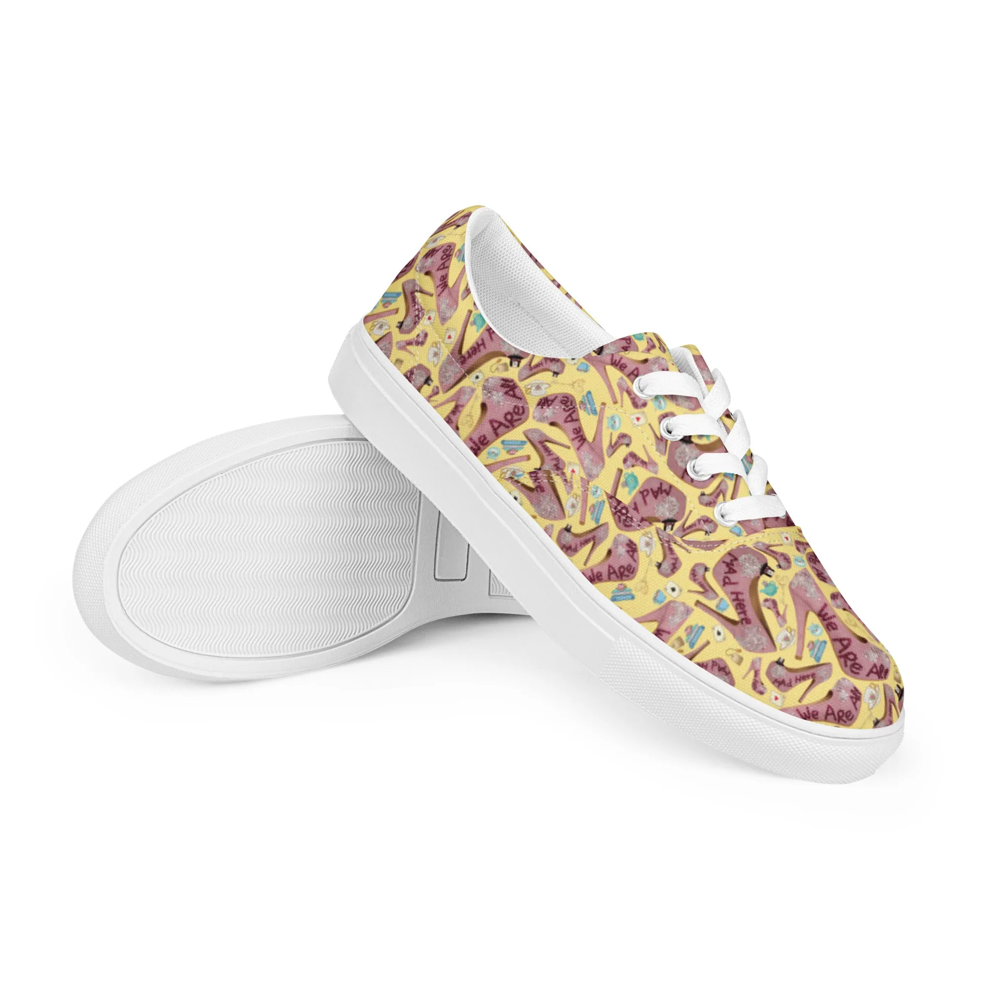 Women’s lace-up canvas shoes 'Tea Party'