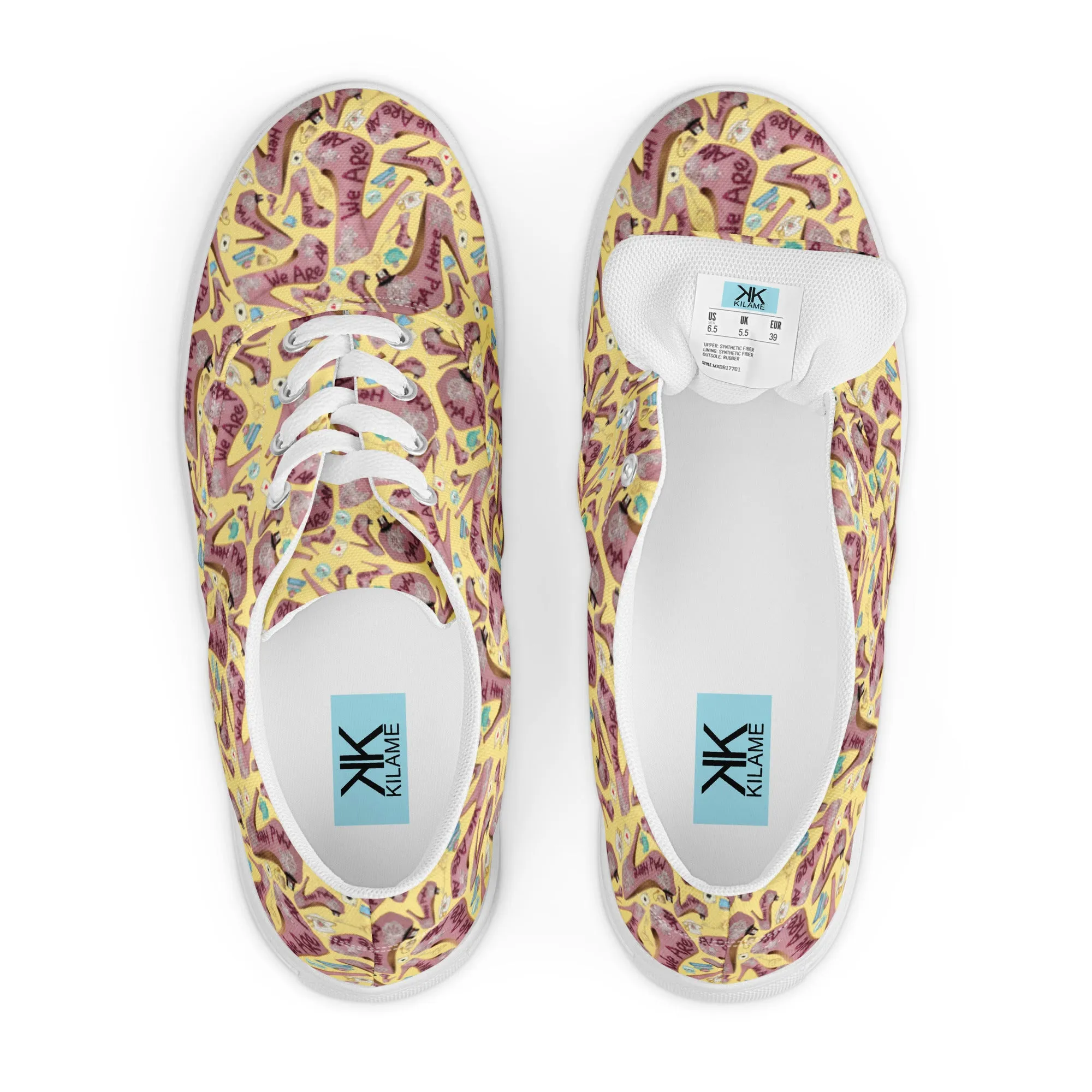 Women’s lace-up canvas shoes 'Tea Party'