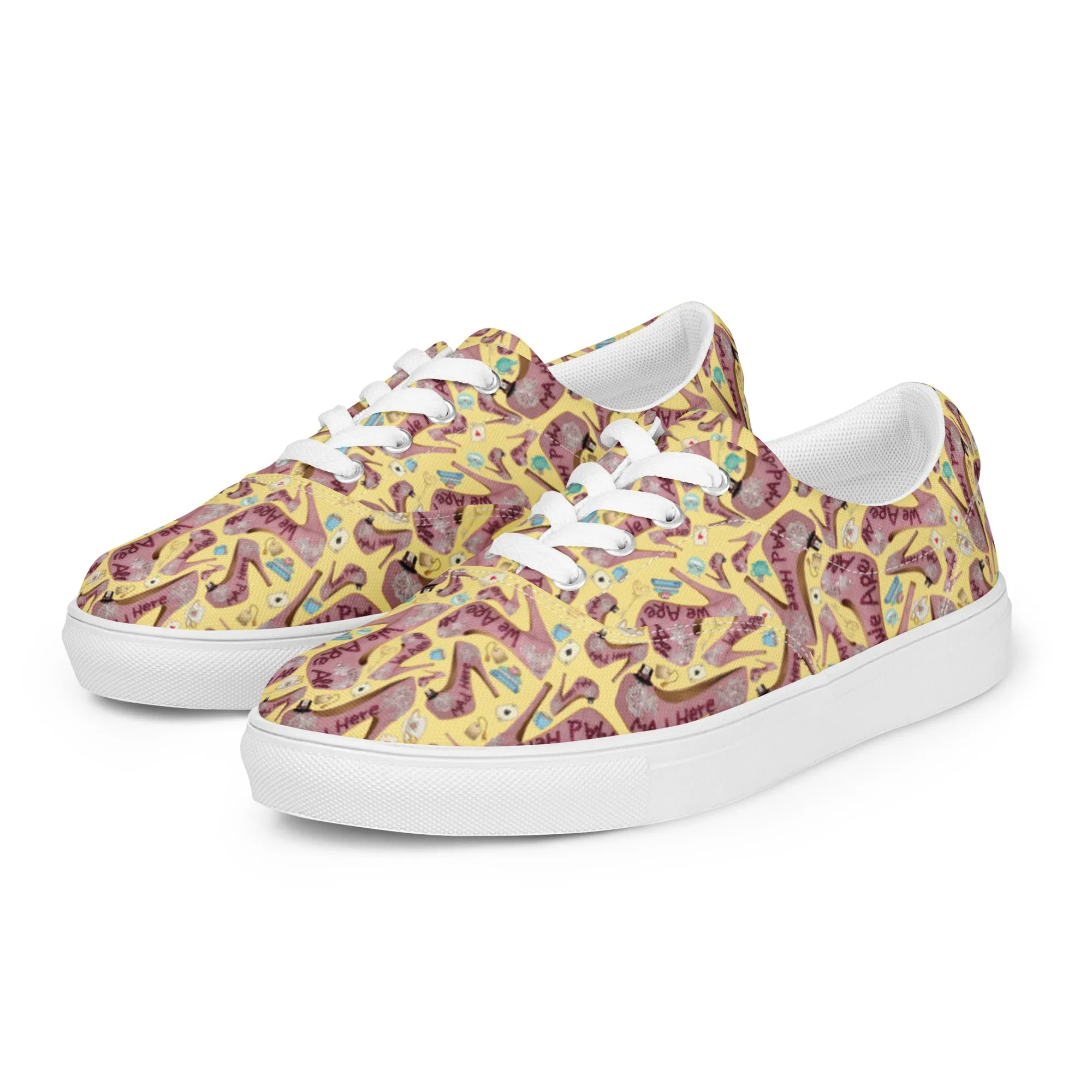 Women’s lace-up canvas shoes 'Tea Party'