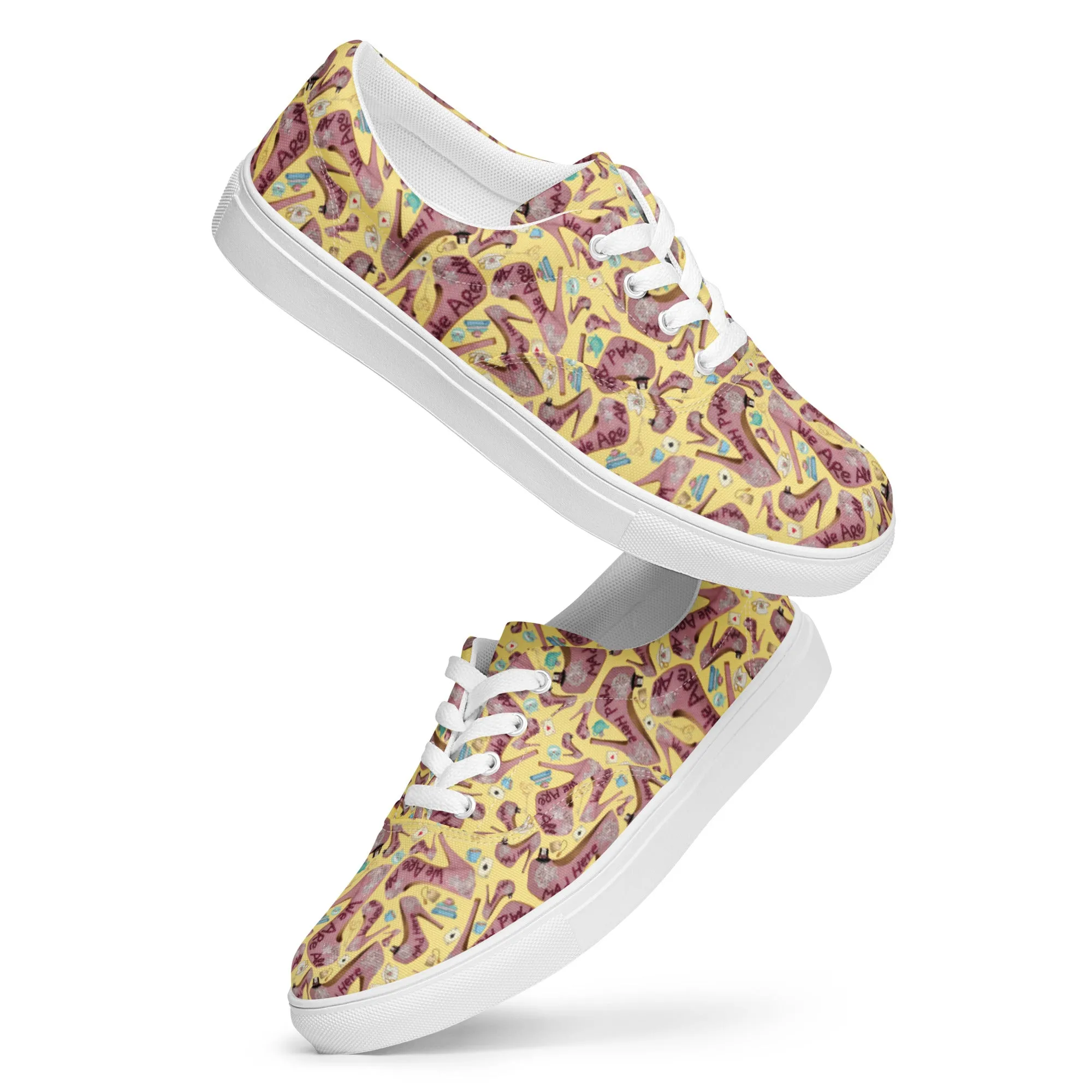 Women’s lace-up canvas shoes 'Tea Party'