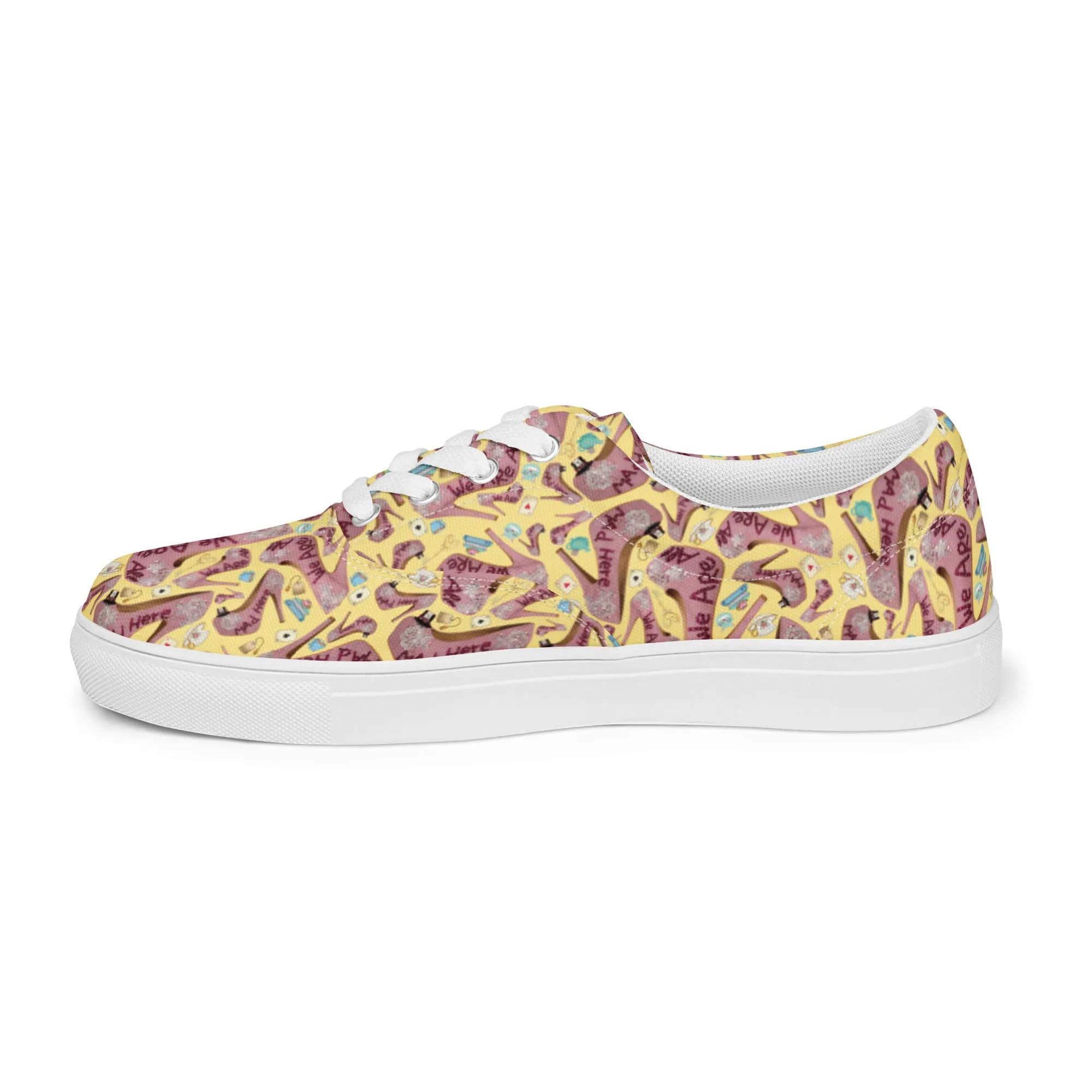 Women’s lace-up canvas shoes 'Tea Party'