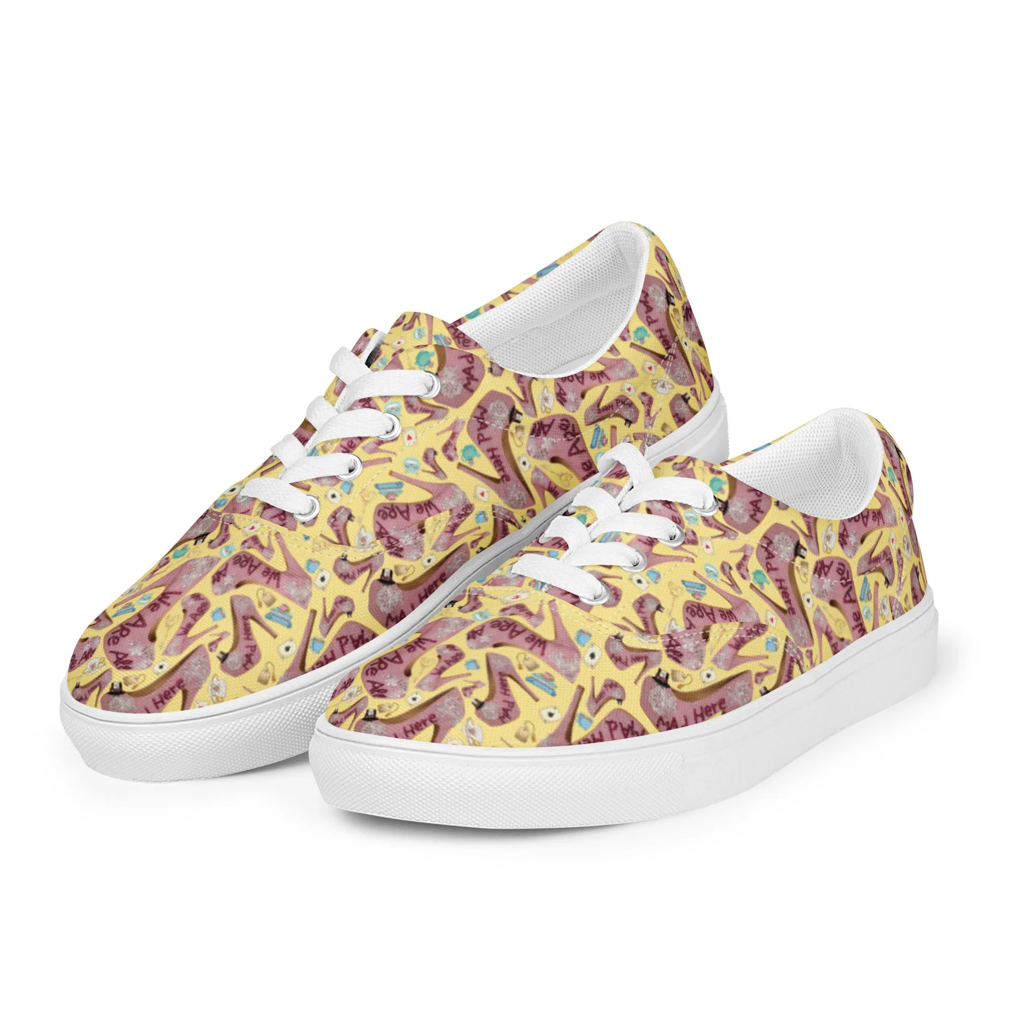 Women’s lace-up canvas shoes 'Tea Party'