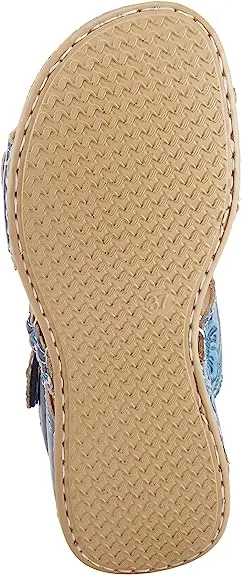 Women's L'Artiste | Astra Hand Painted Slide Sandals | Blue