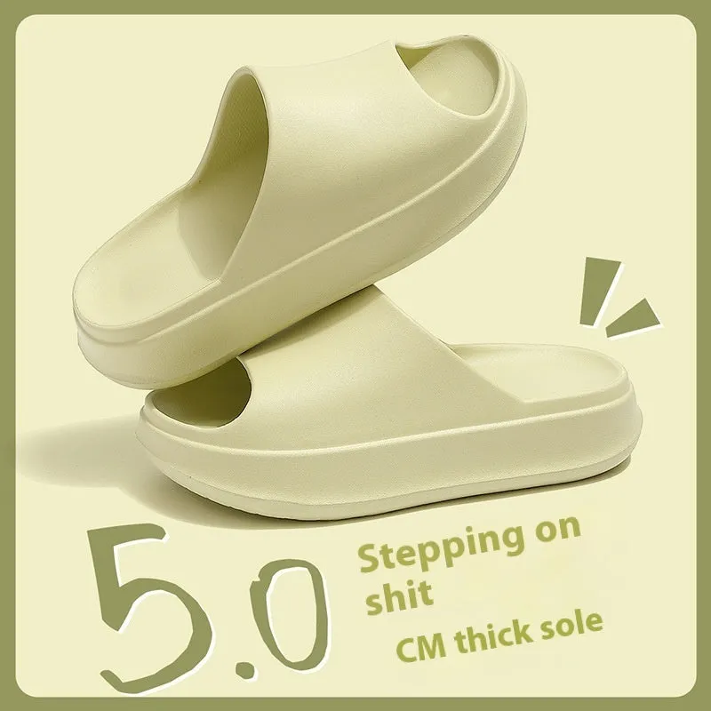 Women's Peep-toe Bathroom Home Slippers Outdoor Non-slip Beach Shoes
