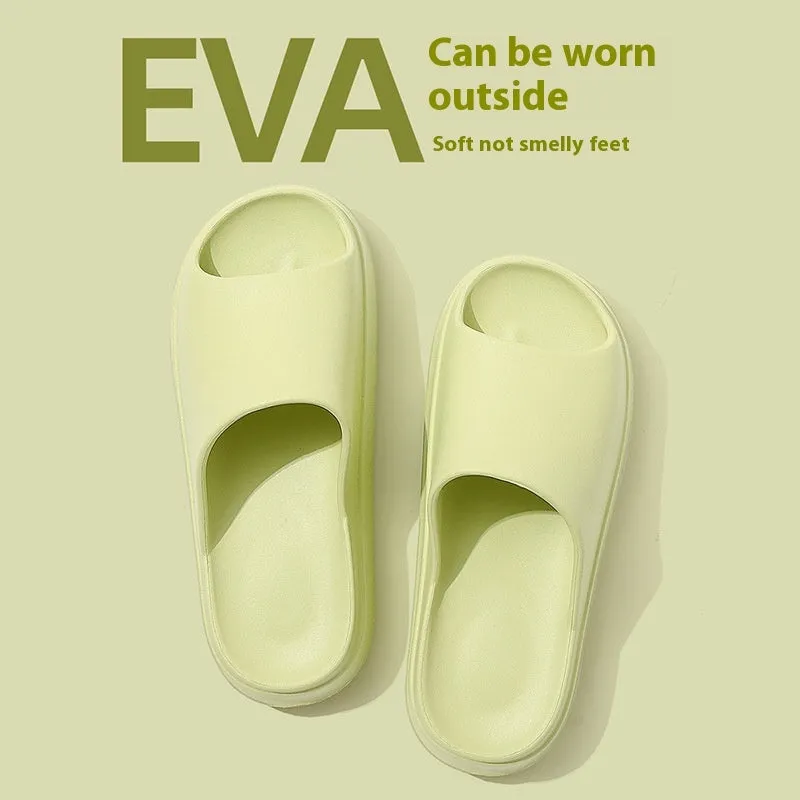 Women's Peep-toe Bathroom Home Slippers Outdoor Non-slip Beach Shoes