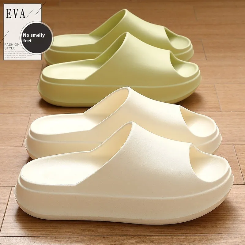 Women's Peep-toe Bathroom Home Slippers Outdoor Non-slip Beach Shoes