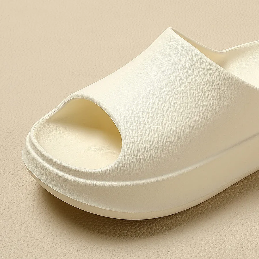 Women's Peep-toe Bathroom Home Slippers Outdoor Non-slip Beach Shoes