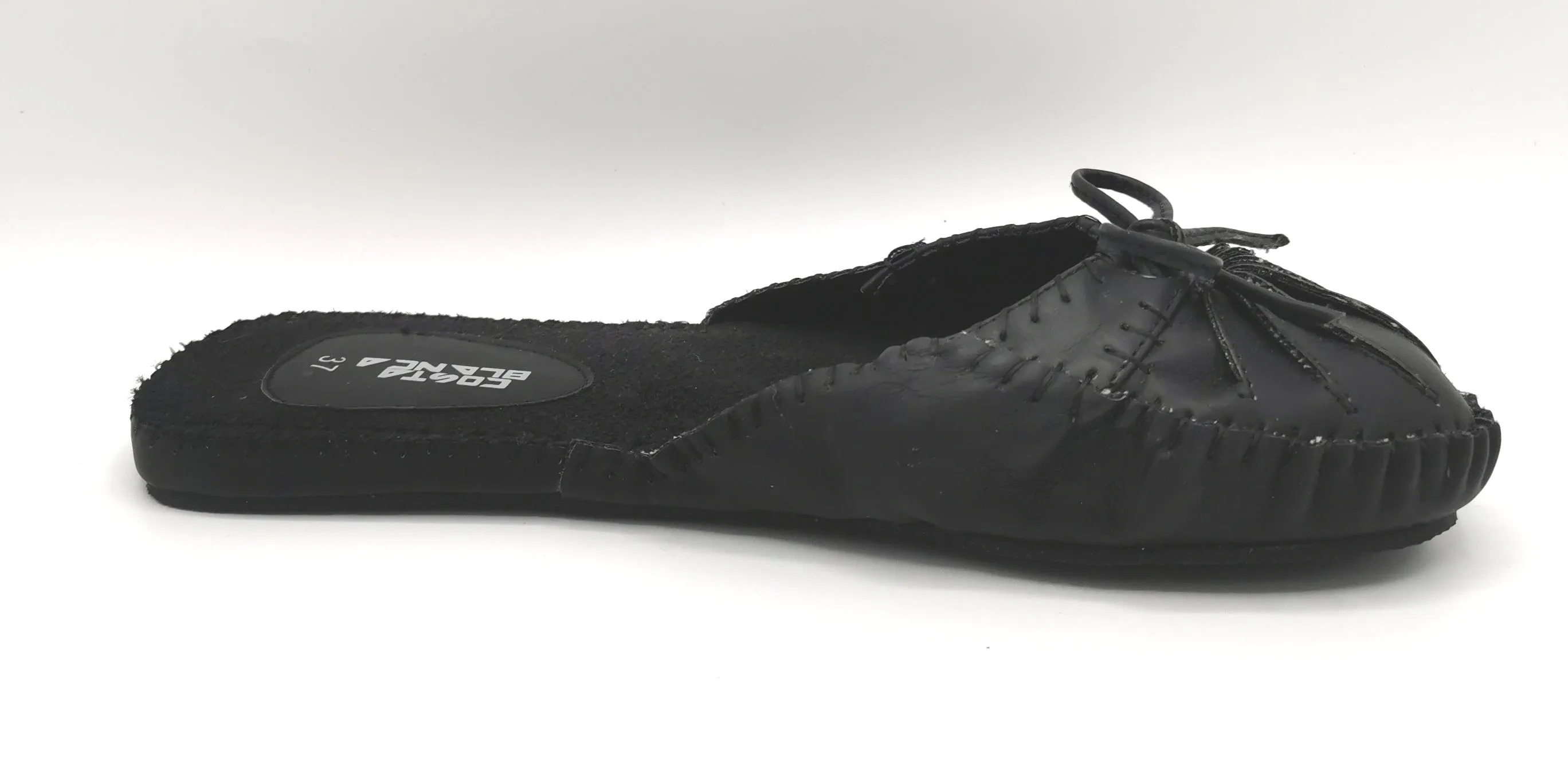 WOMENS SIZE 6 (37) - COSTA BLANKA, Black Slip on Sandals NWOT B25