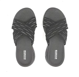 WOMENS SIZE 6/7 - SKECHERS, Goga Mat Comfort Sandals EUC B25
