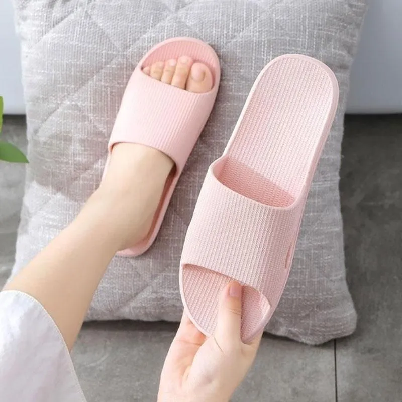 Women's Slippers Summer Couple Bathroom Bath Sandals Home Household Indoor Non-slip Deodorant Men's Slippers Four Seasons Universal Sandals