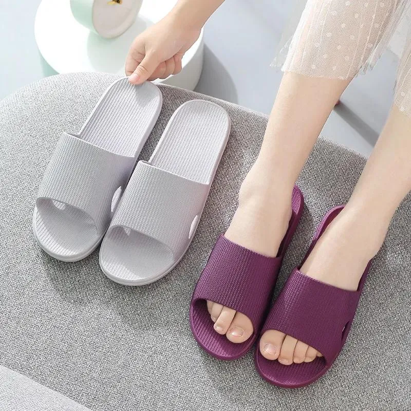 Women's Slippers Summer Couple Bathroom Bath Sandals Home Household Indoor Non-slip Deodorant Men's Slippers Four Seasons Universal Sandals