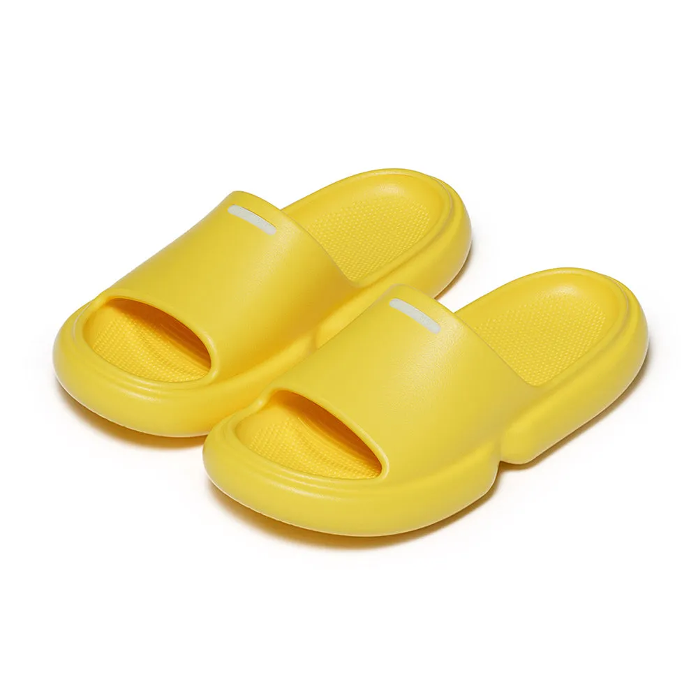 YouDiao Non-Slip Bathroom Slippers - Warm Yellow, Size 37-38
